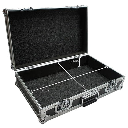 Pick and Pluck Foam Utility Locking Case 22" x 13" x 5-3/8" Harmony Cases | Customizable 22 inch interior protection for mixers, mics, equipment, road-ready flight build, secure latches, DJ travel