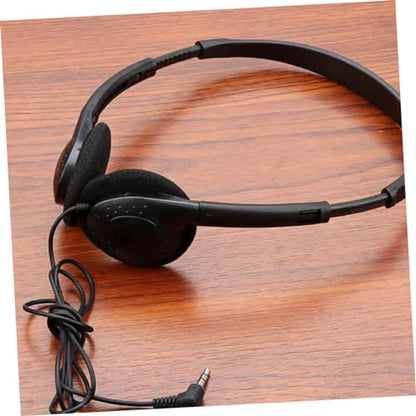 Happyyami Wired Noise Reduction Headset for Tablet Ergonomic Over Ear Headphones Lightweight and Comfortable Design for Long Use Durable and Practical for Home Office Work