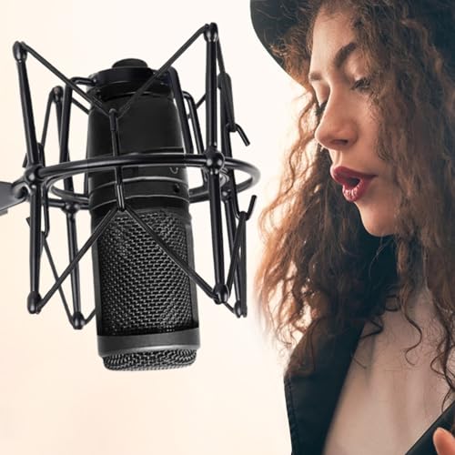 Universal Anti-Vibration Microphone Shock Mount, Mic Holder for Condenser Mics - Compatible with AT2020, MXL 770/990, Samson G Track Pro, Rode Procaster/NT1-A, Neumann U87/U87i, and More - style: For AT2020