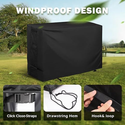 Griddle Cover for BESTFIRE Propane Gas Griddle Charcoal Grill Combo, Flat Grill Cover for BESTFIRE Flat Top Charcoal Gas Grill Combo - size: 53"L x 16"D x 35"H