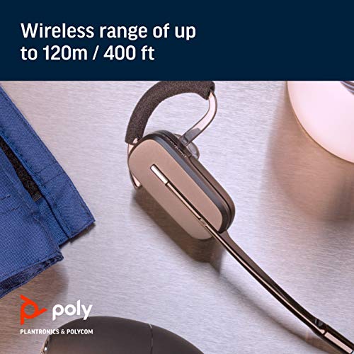 Plantronics - CS540 Wireless DECT Headset (Poly) - Single Ear (Mono) Convertible (3 Wearing Styles) - Connects to Desk Phone - Noise Canceling Microphone | Three wearing styles, Desk-phone connection, Noise-canceling microphone