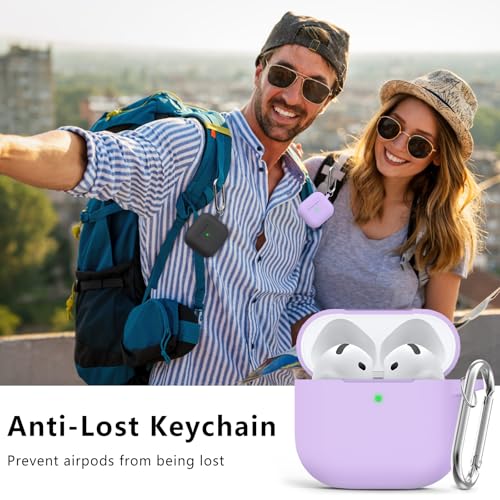 Ljusmicker for AirPods 5/4 Case (2026/2024) with Cleaner Kit,Purple - color: C-Purple