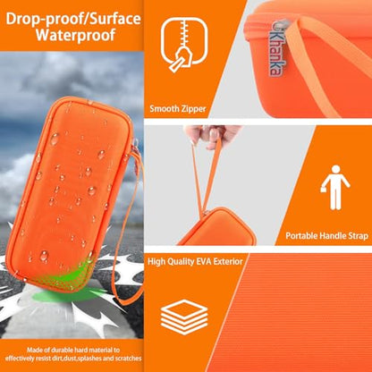 khanka Hard Travel Case Replacement for Sonos Roam 2 / Sonos Roam Portable Smart Bluetooth Speaker - color: Orange