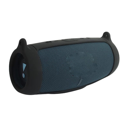 Protective Silicone Case Cover for JBL Charge 5 Bluetooth Speaker Soft Carrying Skin Sleeve with Shoulder Strap & Carabiner,Speaker Accessory (Black) - color: black