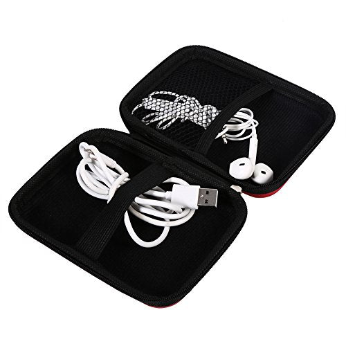 Hard Drive Portable Carrying Case, 5.5 x 4 x 1.4 in Digital Accessories Cable Earphone Storage Organizer USB Flash Drive