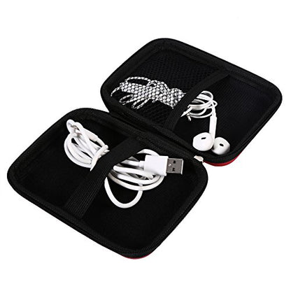 Hard Drive Portable Carrying Case, 5.5 x 4 x 1.4 in Digital Accessories Cable Earphone Storage Organizer USB Flash Drive