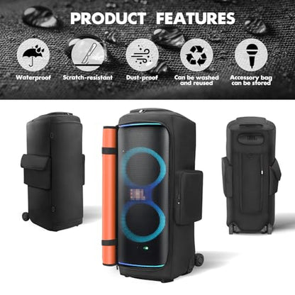 Protective Cover Case Compatible with JBL PartyBox 720 | Water-Resistant Carrying Case with Storage Bag, Splashproof Dustproof Portable Cover for Party Box 720 Speakers - size: For JBL partybox 720