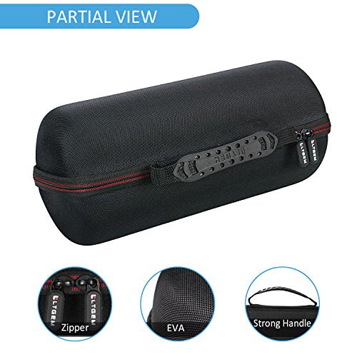 LTGEM Travel Case for Bose SoundLink Revolve+ Series II Speaker | Fits Charging Cradle, Fits AC Adaptor and USB Cable - color: Gray