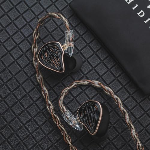 Hidizs MS5 IEM Detachable Cable 3.5 mm Plug Headphone Balanced Cord- 2 Pin 0.78mm for Earphones, Black - size: 3.5 mm