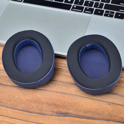 WH-XB910N Replacement Ear Pads, Upgrade Cooling Gel Earpads Cushions for Sony WH-XB910N Noise Cancelling Headphones, Ear Pads Cushions with Soft Memory Foam and Buckle(Blue) - color: Blue-Upgrade Gel-with net and buckle