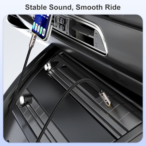 J&D AUX Cord, 3.5mm Male to Male Auxiliary Audio Cable, Gold Plated [Copper Shell] [Heavy Duty] 1/8" TRS Male to Male Stereo Audio Cable Compatible for Headphone, Car, Tablets, Speakers (3 Feet) - size: 3 Feet