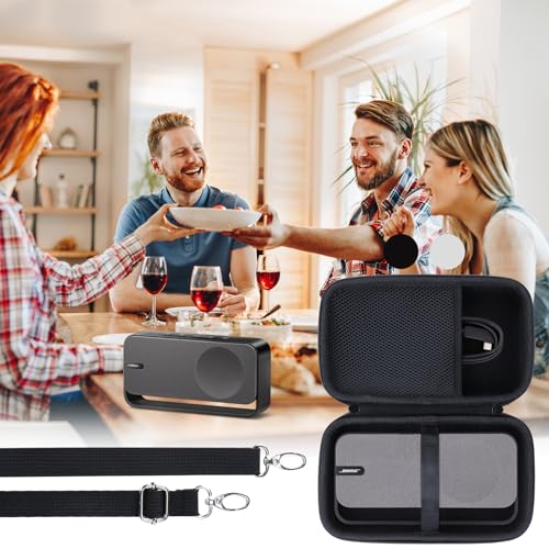 Lebakort Storage Case Compatible with Bose SoundLink Home Speaker (Light Silver Case)
