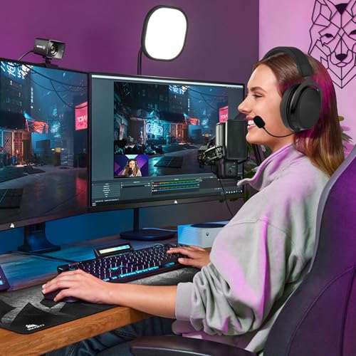 Replacement Game Mic Noise Cancelling Microphone Boom only for Kingston HyperX Mix Gaming Headset PS4 PS5 Computer PC Gaming Headsets 3.5mm Jack