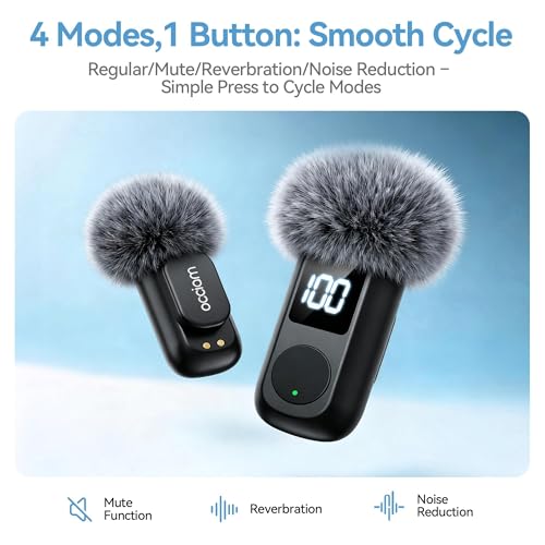 occiam Mini Lavalier Microphone for iPhone & Android Wireless Microphone