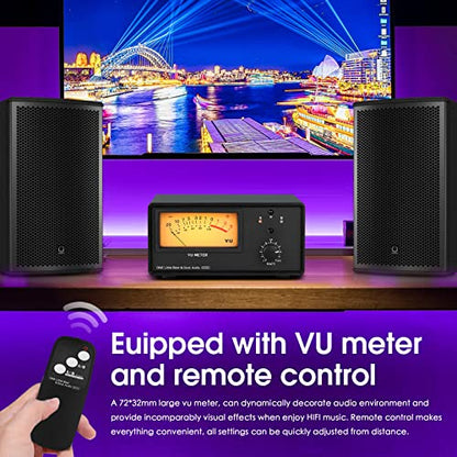 Douk Audio VU102 2 Zone Speaker Selector Box Amplifier Switch with VU Meter and Remote Control for Home Stereo System Studio Sound Comparison