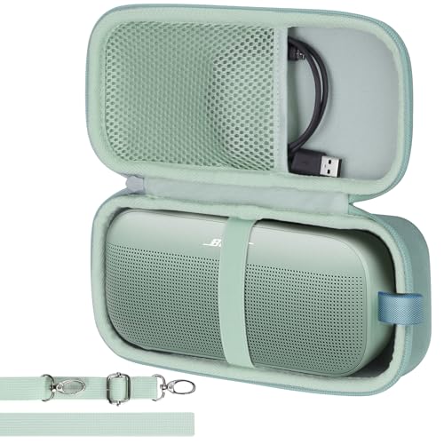 Lebakort Hard Case Compatible with Bose SoundLink Flex 2nd Gen/Bose SoundLink Flex Portable Speaker, Alpine Sage Case - color: Alpine Sage Case