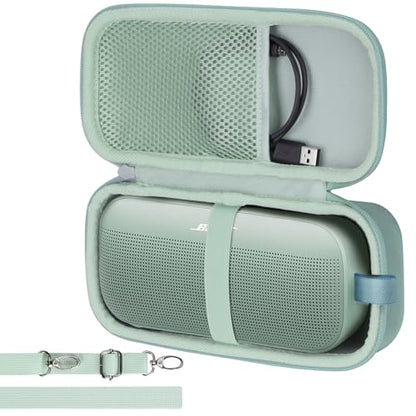 Lebakort Hard Case Compatible with Bose SoundLink Flex 2nd Gen/Bose SoundLink Flex Portable Speaker, Alpine Sage Case - color: Alpine Sage Case