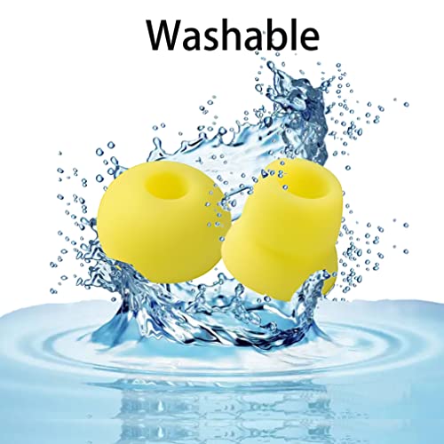 Ear Tips Earbud Tips Earbud Replacement Tips Replacement Earbud Tips Ear Tips For Earbuds Earbud Covers Silicone Tips Compatible With Powerbeats 1 2 3 Wireless Beats By Dre Headphones,4 Pairs (Yellow)