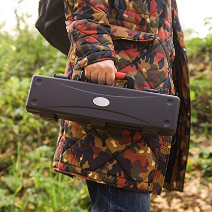 Small Medium Hard Case with Wheels and Pick'n'UP Foam | Protective Carrying case Gun, in-Ear, Wireless System or Camera Set - style: № 10-01 Int: 15.98 X 3.88 X 2.63 in