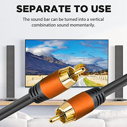 Digital Coaxial Audio Cable 16.5FT, 1RCA Male to 1RCA Male for Subwoofer, Home Theater, Video/Audio, Rear View Parking Camera - style: 16.5FT