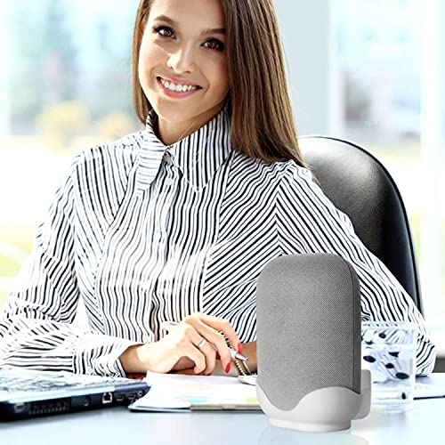 LeongLzt Ouligei Google Nest Audio Speaker Wall Mount/Bracket, in-Built Cable Management System & Easy Installation Speaker Holder Shelf Stand - Elegant & Durable Space Saving Accessory - color: WHITE