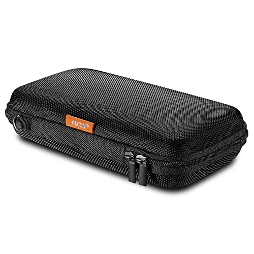 하드 EVA 보호 케이스, 메시 포켓이 있는 휴대용 가방, 블랙 | 충격 방지 가방, GPS, USB 드라이브, USB 충전 케이블, 열쇠, MP3/MP4 플레이어, 에어팟, 탄성 스트랩용 여행용 파우치 - color: 블랙.