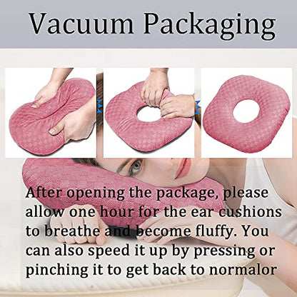 Ear Piercing Pillow with Hole for Cartilage Piercings, CNH Support - color: Pink