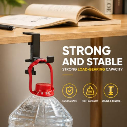 JAKO Headphone Stand for Desk, Aluminum Alloy Foldable Headphone Holder - Headset Stand Hook Mount, PC Gaming Headset Holder Under Desk Clamp for Office, Computer, Student Class Table, Handmade Table - color: Black