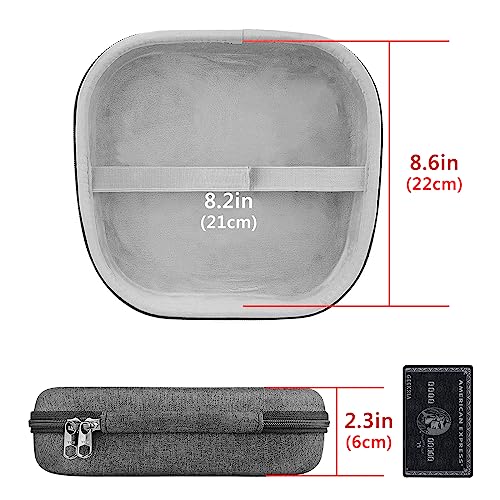 Geekria Shield Headphones Case Compatible with JBL Quantum One Gaming, Quantum 800/600/300 Case, Replacement Hard Shell Travel Carrying Bag with Cable Storage (Dark Grey)