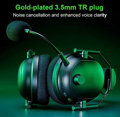 LEFXMOPHY Mic Replacement for NEW Razer BlackShark V2 Pro Wireless Gaming Headset 2023 Edition (Not for 2020) Black Shark 3.5mm Detachable Game Boom Microphone Accessory - color: Black 2023 Edition 1-Pack