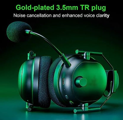 LEFXMOPHY Mic Replacement for NEW Razer BlackShark V2 Pro Wireless Gaming Headset 2023 Edition (Not for 2020) Black Shark 3.5mm Detachable Game Boom Microphone Accessory - color: Black 2023 Edition 1-Pack