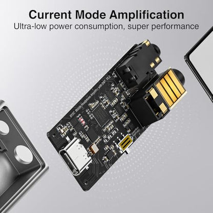 Questyle M15C Portable Headphone Amplifier USB-C Adapter | 3.5mm and 4.4mm Outputs DAC,PCM 384kHz/32bit | DSD256,High Resolution Lossless Audio Adapter for Android/iOS System/PC