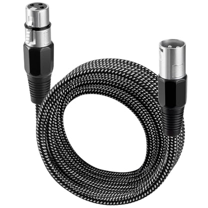 XLR Cable 20 FT, Microphone Cable 3 Pin Nylong Braided Balanced XLR Male to Female Heavy Duty Mic Patch Cords (Pure Copper Conductors) - size: 20FT