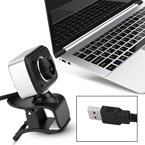 GLOGLOW 4K Webcam for PC, USB Computer Camera | 640x480 Resolution with Microphone, Plug and Play, Manual Focus, Privacy Cover, For Video Calling Conferencing Zoom