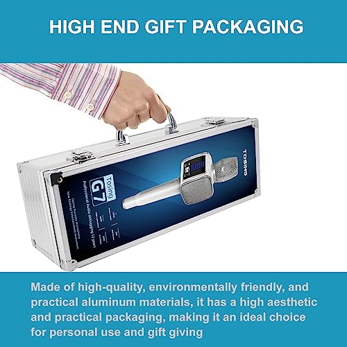 TOSING G7 Professional Karaoke Machine, 20W Portable Bluetooth PA System Speaker, Modern Style, for Smartphones or Tablets, Rechargeable Lithium Battery
