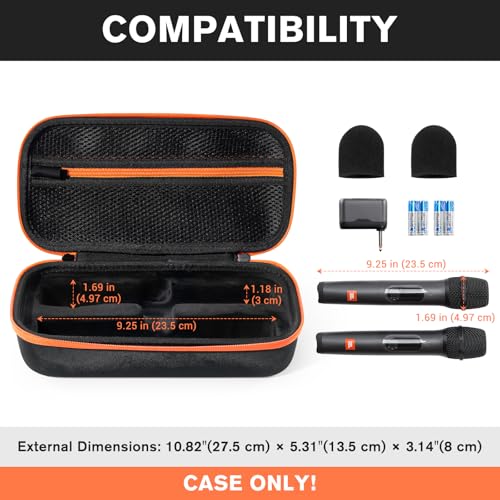 ProCase Hard Case for Electric Trimmer and Shaver Bundle with Microphone Case for JBL Speaker Wireless Two Microphone System