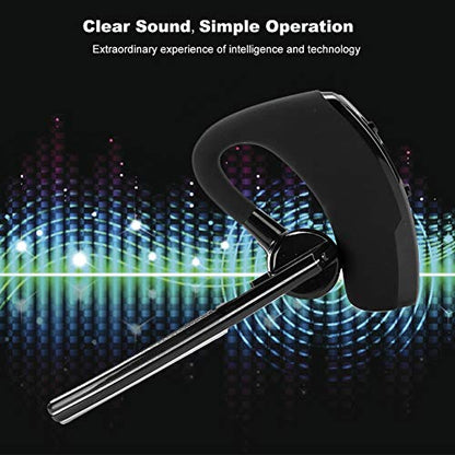 ciciglow Single-Ear Bluetooth Headset,V8 Business Bluetooth Headset,Smart Noise-Cancelling Hands- Stereo Headset,with Voice-Activated Microphone,Suitable for Work Driving,Etc.
