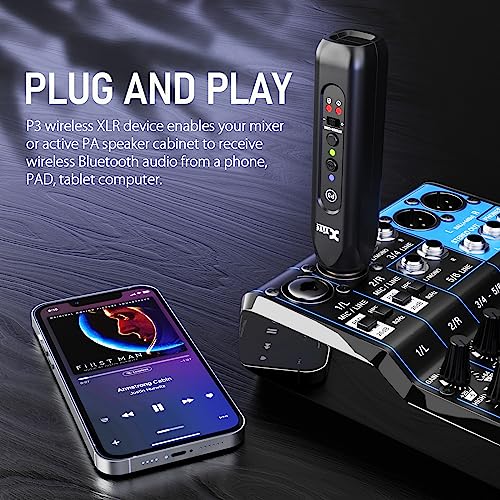 Xvive P3D Wireless XLR Bluetooth Receiver Bluetooth for Mixer, Active PA Systems,DJ Systems (P3D Stereo XLR) - style: P3D Stereo XLR