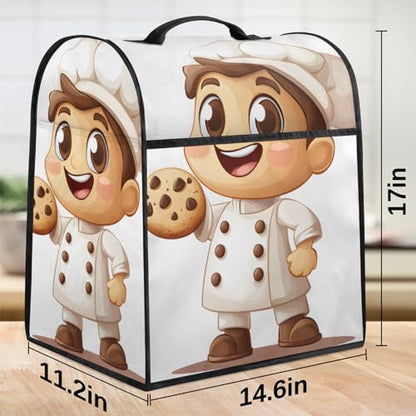 Kitchen Aid Mixer Cover Compatible with 6-8 Quarts, Cover for Ktchen Aid Stand Mixer, Kitchen Aid Dust Cover for Mixers, Kitchen Aid Bowl Lift Mixer Appliance Covers - color: Lovely baker