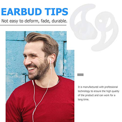 Silicone Fin Ear Mold - Slip Replacement Earbud Tips Sport Earbud Tips for Air Acoustic Coil Tube Earpiece L