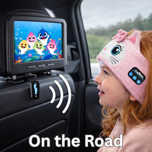 CozyPhones Bluetooth Audio Adapter for Airplane and Tablet Headphone Jacks – Wireless Transmitter for CozyPhones and Other Bluetooth Headphones – 3.5mm AUX Plug, Travel Essential