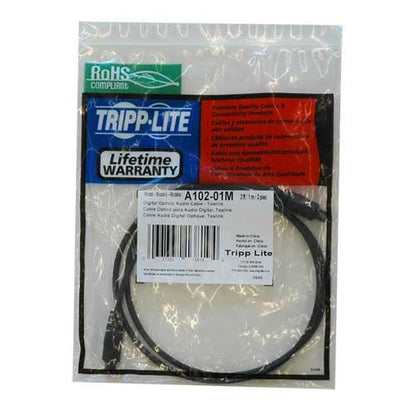 Tripp Lite Toslink Digital Optical SPDIF Audio Cable, 1M (3-ft.) (A102-01M) - size: 1 meter