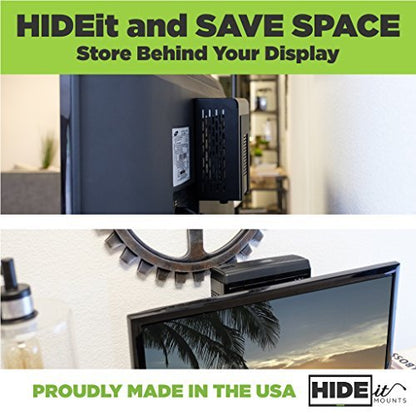 HIDEit Uni-SW | Adjustable Small + Wide Electronic + Cable Box Mount - size: USA Made Small Wide