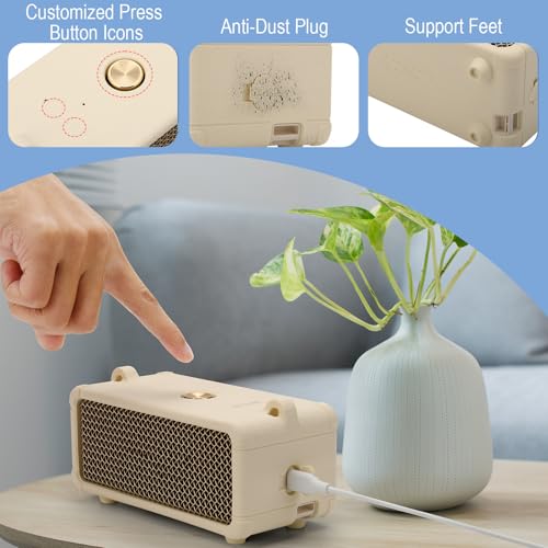 Silicone Cover for Marshall Emberton III Speaker, Soft Silicone Case Replacement Protective Skin Cover Portable Travel Sleeve with Shoulder Strap (Case Only) (Cream) - color: Cream