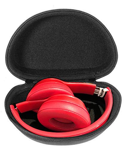Headphone Case for Beats Solo3 Wireless On-Ear Headphones,Beats Solo Pro, Solo2 On-Ear Headphones - color: Black