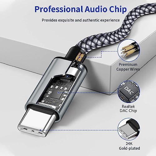 USB C to 3.5mm Aux Cable with Charger, 2 in 1 USB C to 3.5mm Car Stereo Aux Cable Headset Cable with PD 18W Charging Compatible with iPhone 17/16/16e/15 Pro Max/Air, Galaxy S25/S24/S23, Pixel 9/8/7/6 - color: Zebra