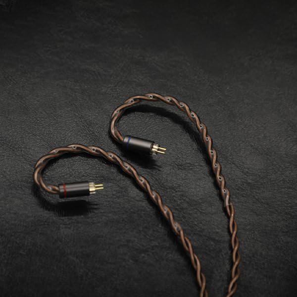 21AWG 5N OCC IEM Cable, 0.78mm 2-Pin to 3.5mm Replacement Cord, 1.25m - size: 2 pin 0.78mm to 3.5mm