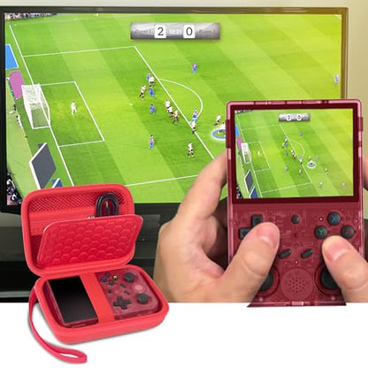 PAIYULE Travel Carrying Case for R36S RG353V RG353VS Handheld Game Console - color: Red, style: For R36s