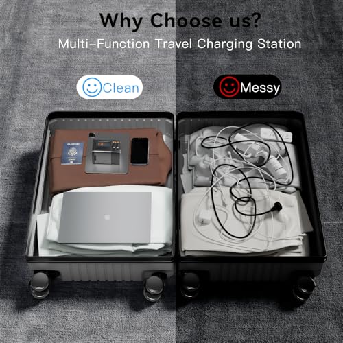 105W Charging Station–MagSafe Compatible,6-in-1 Charging Dock,Gan Retractable Charger with Dual 65W Cables,USB-C Fast Charging for iPhone, AirPods,Tablets.