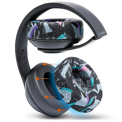 WC SweatZ Studio - Patented Covers for Beats Studio 3 (A1914) & 2 (B0500) | Made by Wicked Cushions | Made with Premium Silicone | Also fits B0501 | 90's Black - color: 90's Black